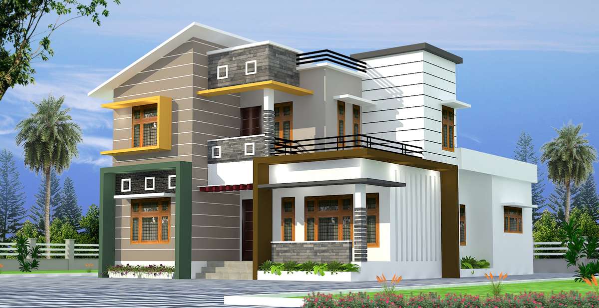 Designs by Civil Engineer Sreejith Haridas, Wayanad | Kolo