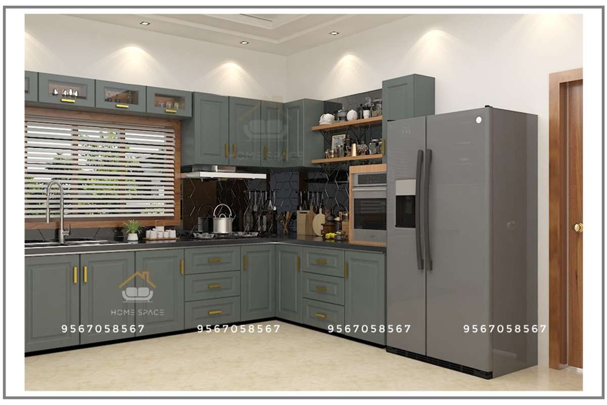 Kitchen, Lighting, Storage Designs by Interior Designer Mohammad ameenuddheen, Kasaragod | Kolo