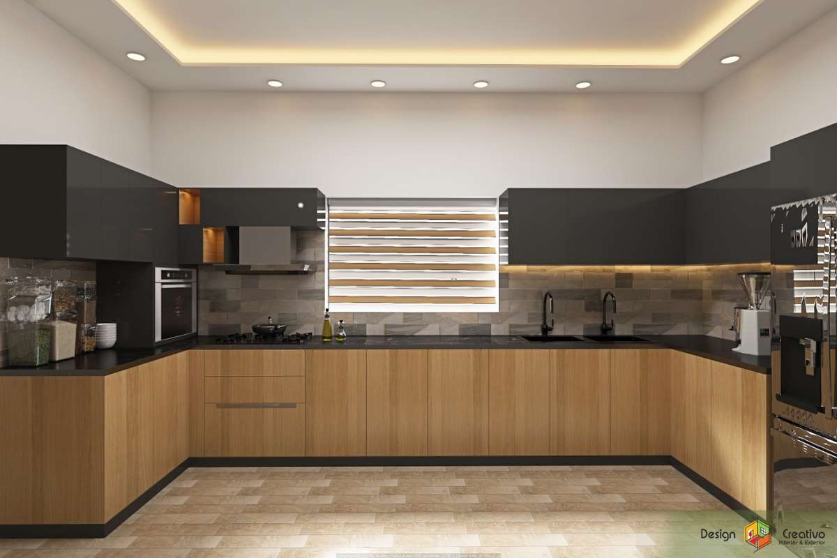 Kitchen, Lighting, Storage Designs by Contractor KALA SHANDAS, Ernakulam | Kolo