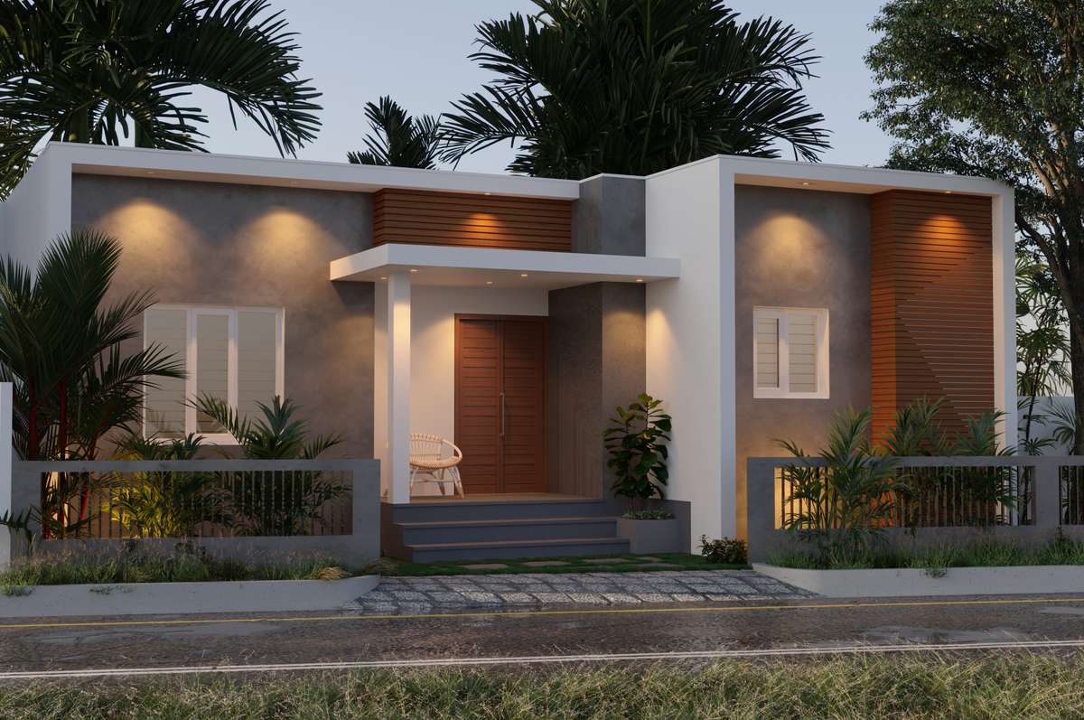 Exterior, Lighting Designs by Interior Designer justine George, Ernakulam | Kolo