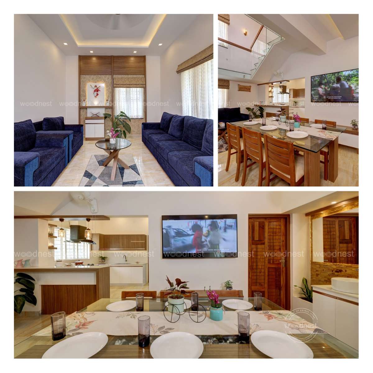 Exterior, Lighting Designs by Interior Designer Woodnest Developers, Thrissur | Kolo