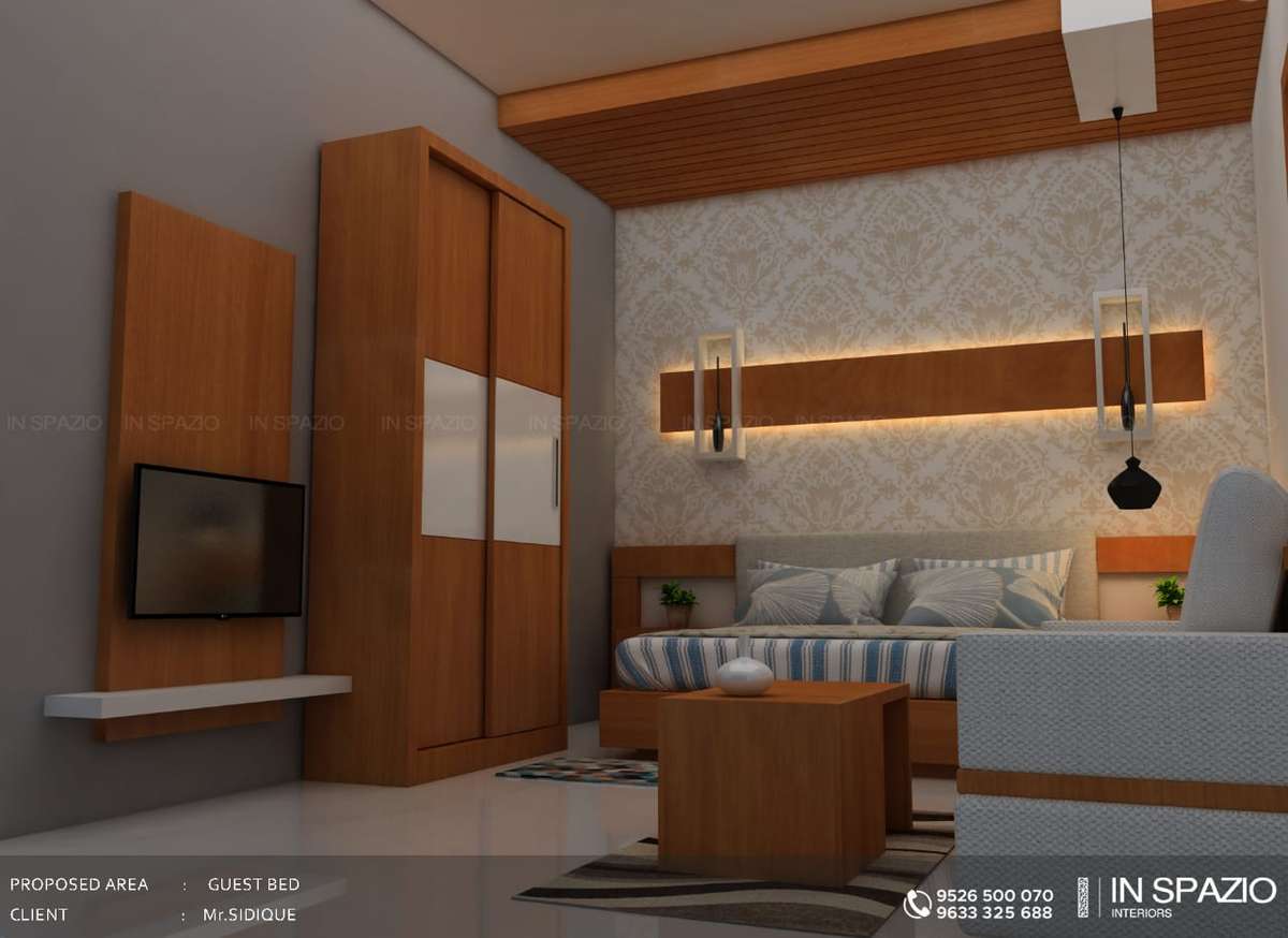 Furniture, Lighting, Storage, Bedroom Designs by Interior Designer Dusky Lk, Malappuram | Kolo