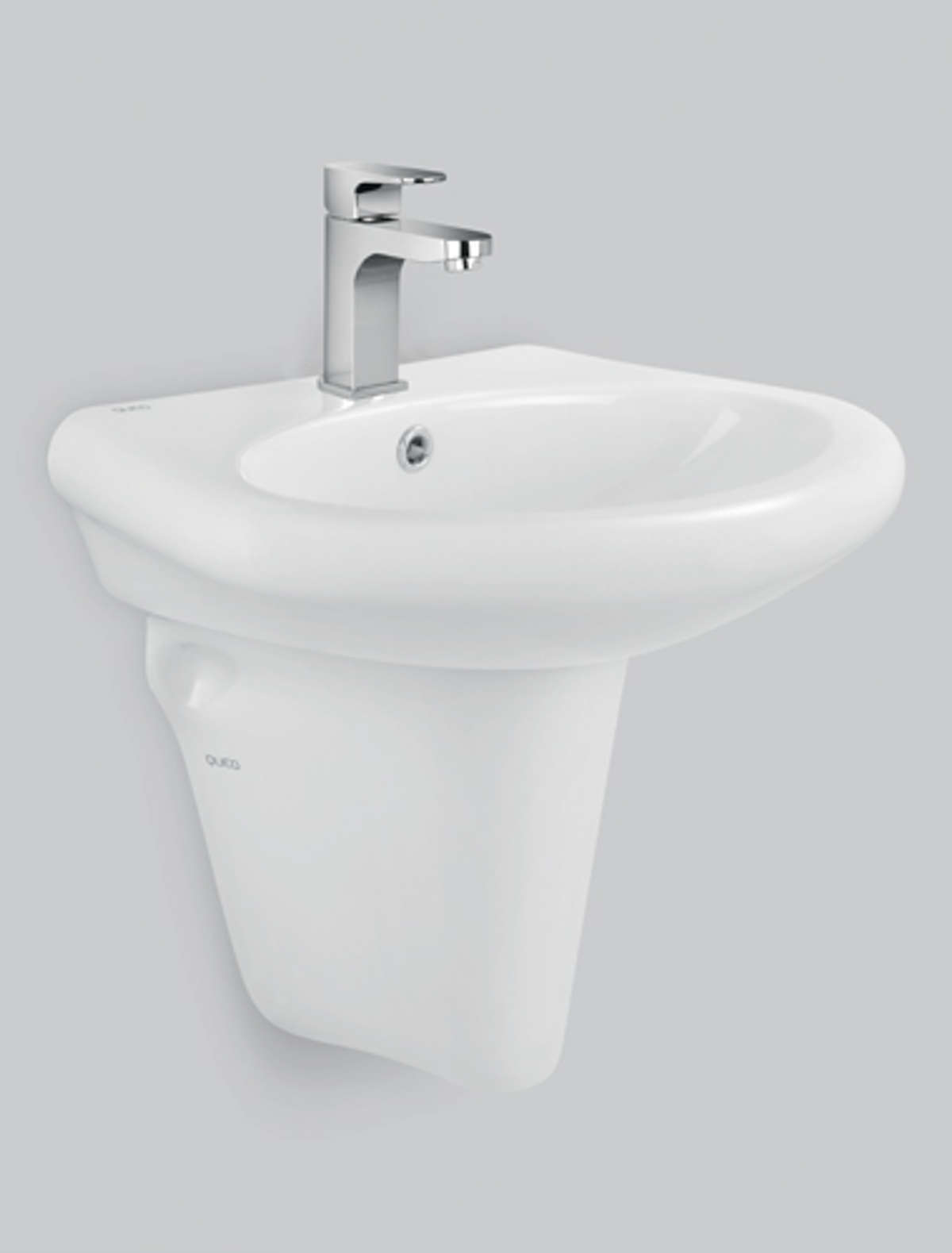 Queo Wall Hung Basin With Half Pedestal Flavia Q177110210