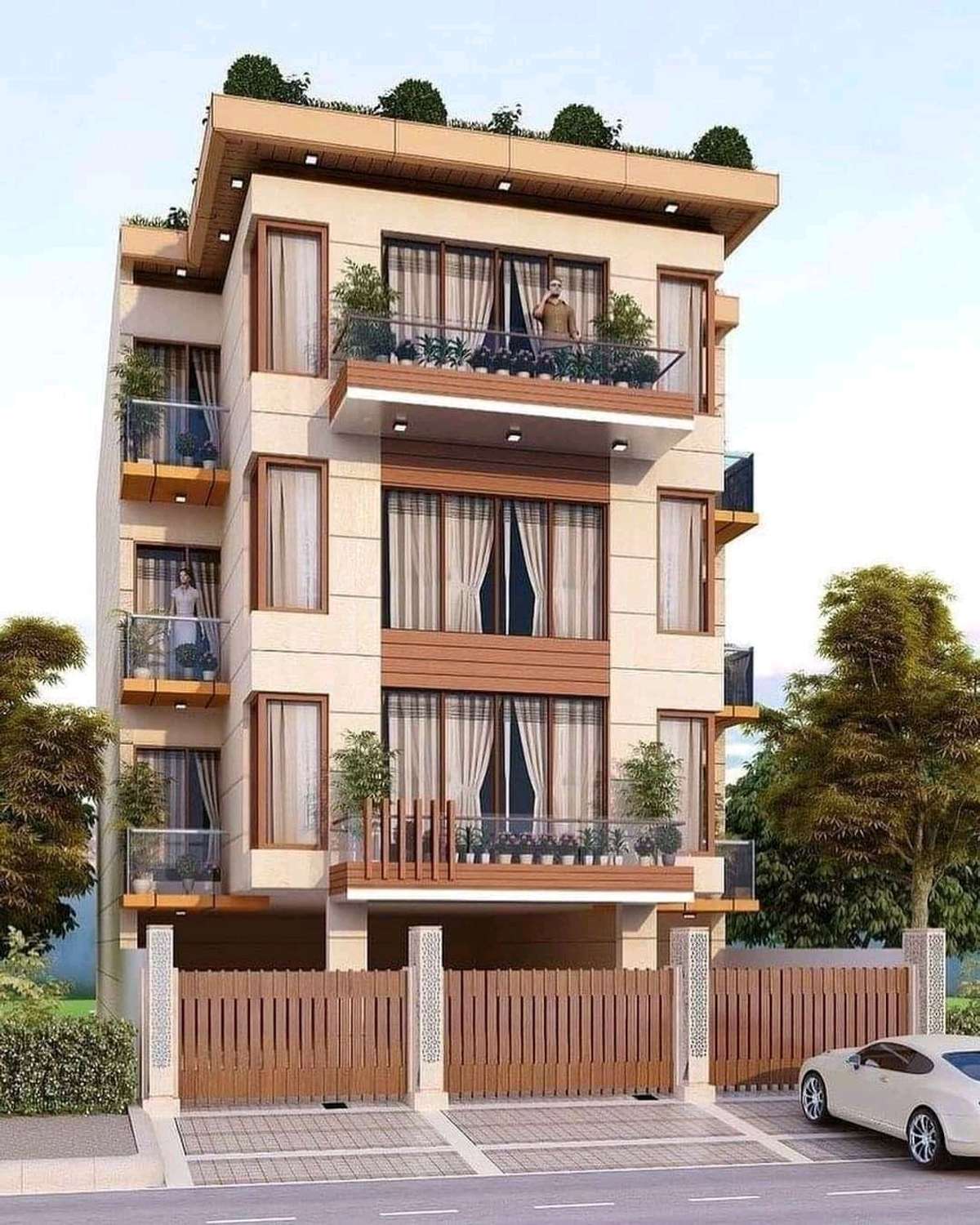 Exterior, Lighting Designs by Architect MRK STRUCTURAL CONSULTANT, Jaipur | Kolo