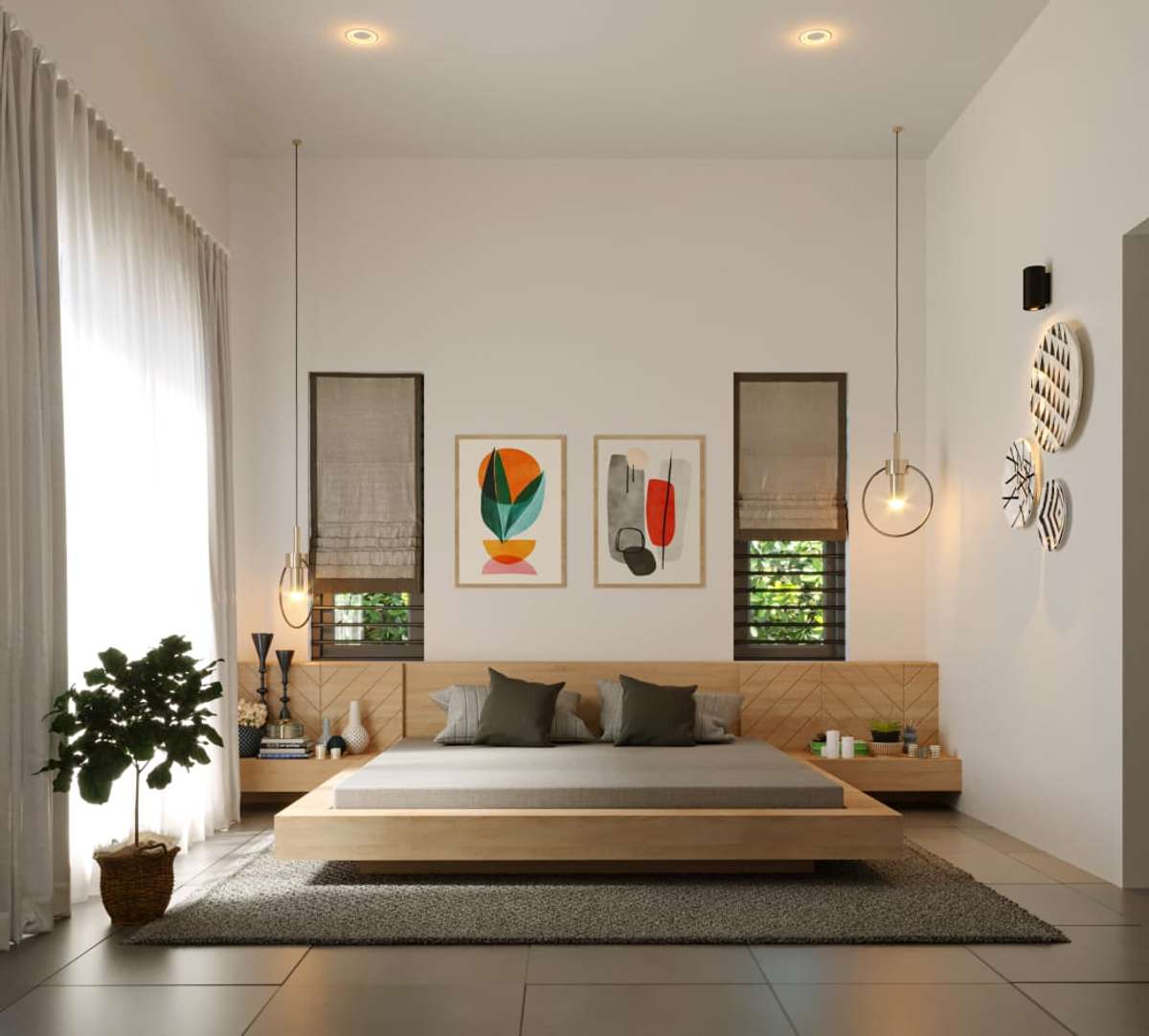 Bedroom, Furniture, Lighting, Window Designs by Civil Engineer 3LINES DESIGN BUILD CONTRACT, Malappuram | Kolo