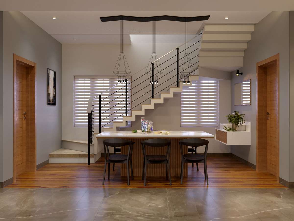 Staircase, Furniture, Dining Designs by Interior Designer ARAVIND CS﹏﹏🖍️📐📏, Alappuzha | Kolo