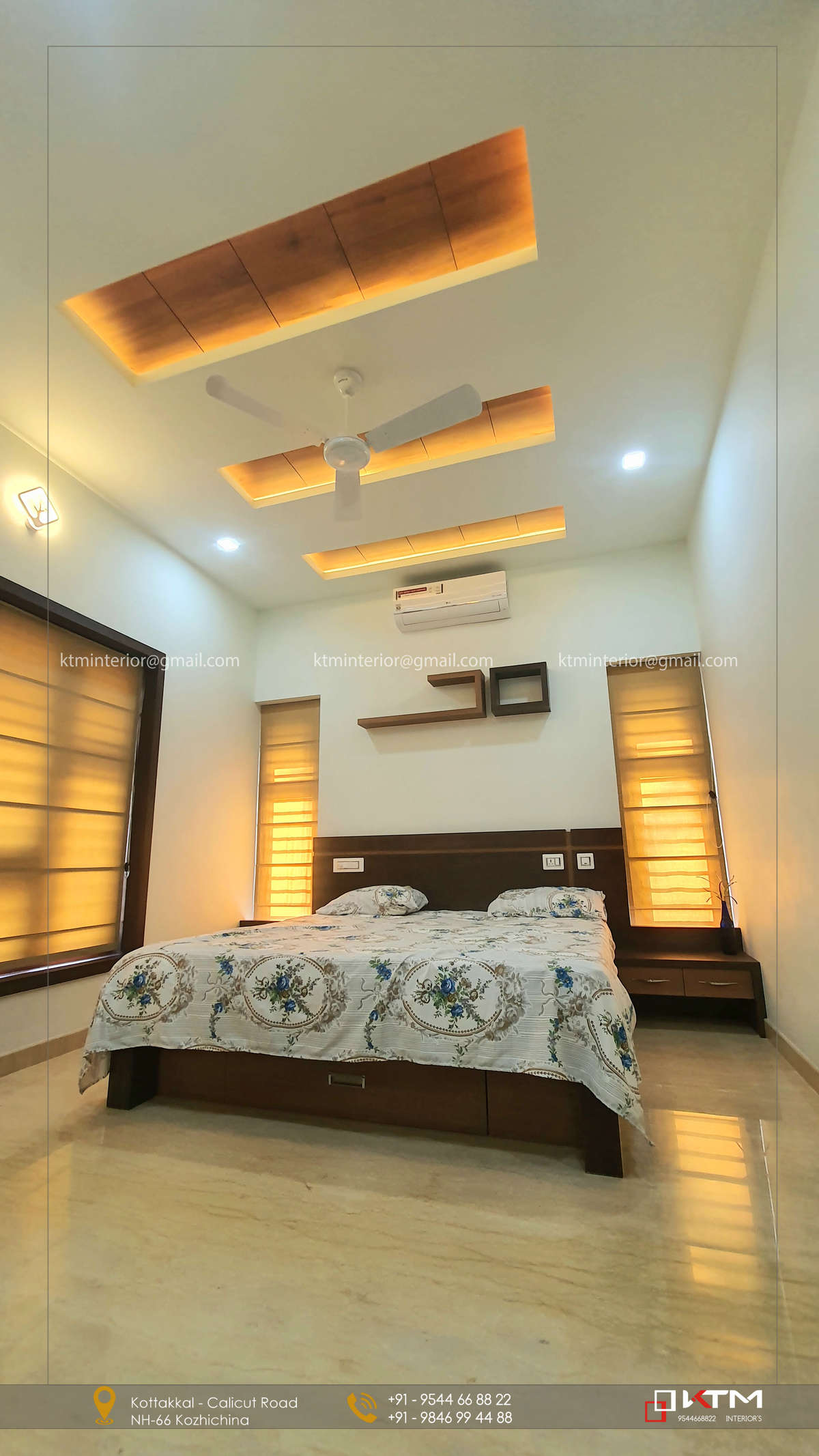 Bedroom, Furniture, Lighting, Ceiling, Storage Designs by Contractor KTM Interiors, Malappuram | Kolo