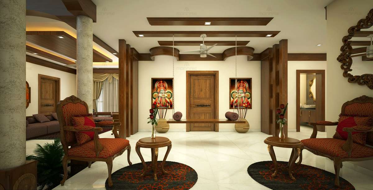 Furniture, Living, Ceiling, Window, Door Designs by Architect Premdas Krishna, Palakkad | Kolo