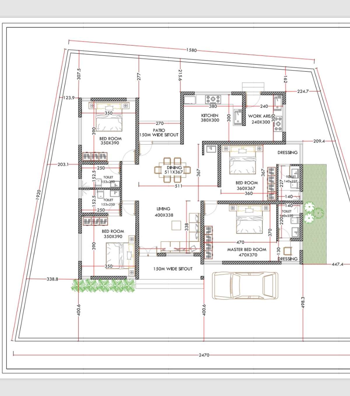 Designs by Civil Engineer Er Gopika Gopi, Ernakulam | Kolo