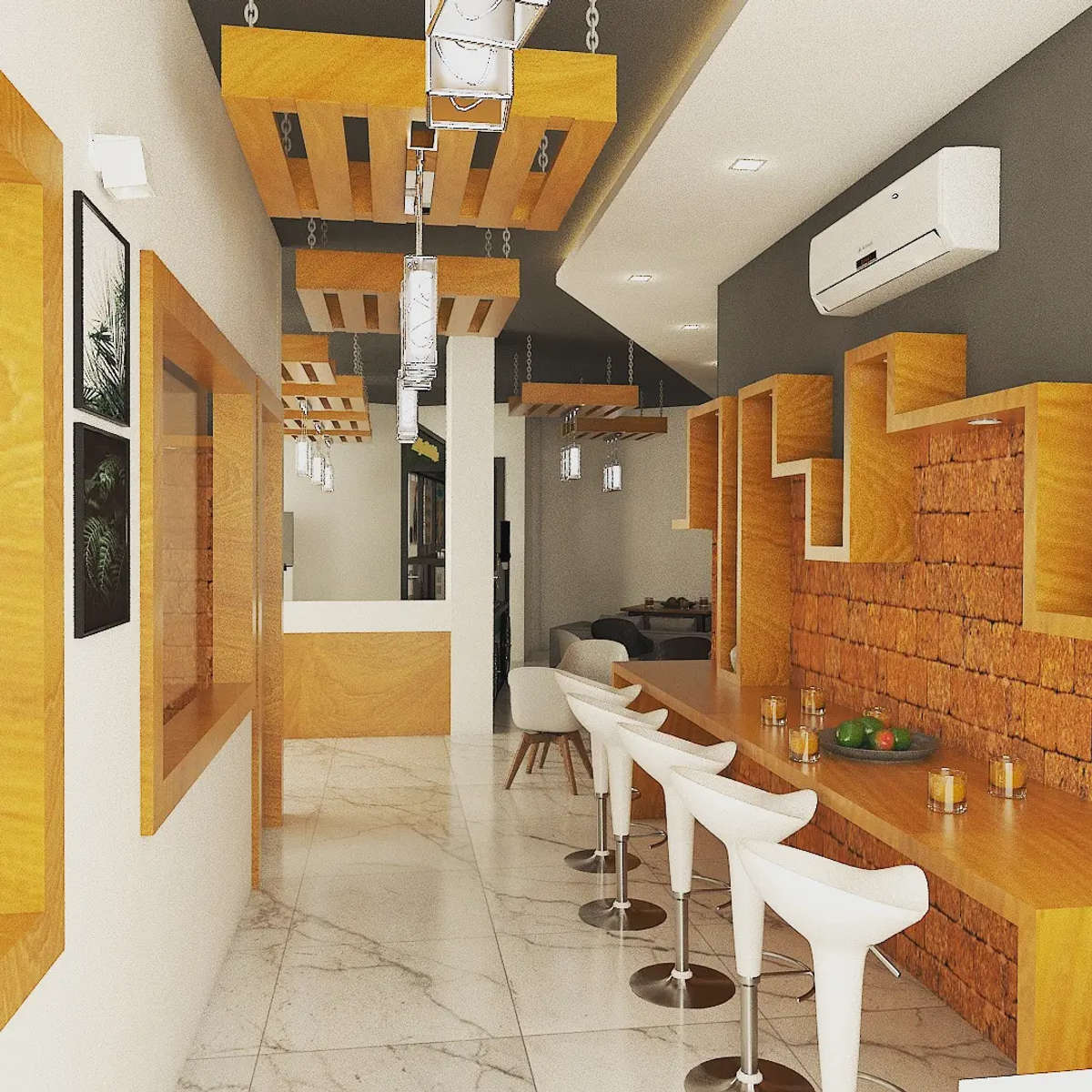 Ceiling, Furniture, Lighting, Table Designs by Interior Designer ℍ𝔸𝔹𝕀𝕋 𝔸ℝ𝕋 𝕊𝕋𝕌𝔻𝕀𝕆, Ernakulam | Kolo
