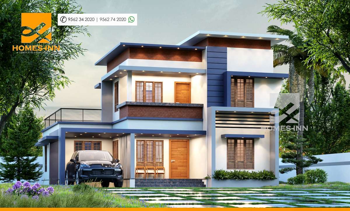 Exterior, Lighting Designs by Civil Engineer Rafeeq Kavungal, Malappuram | Kolo