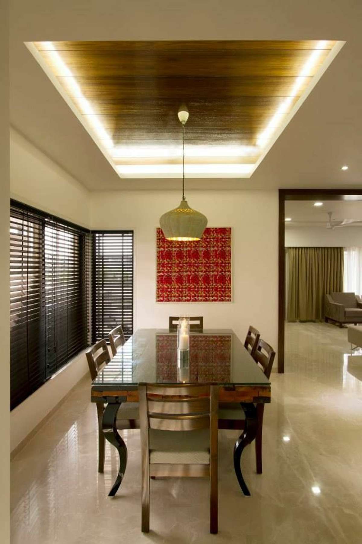 Ceiling, Furniture, Lighting, Dining, Table Designs by Interior Designer Rajeev pk Rajeev, Thrissur | Kolo