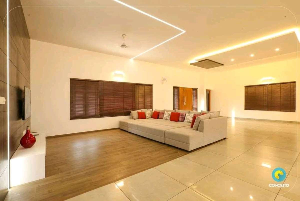 Ceiling, Furniture, Lighting, Living Designs by Architect Concetto Design Co, Kozhikode | Kolo