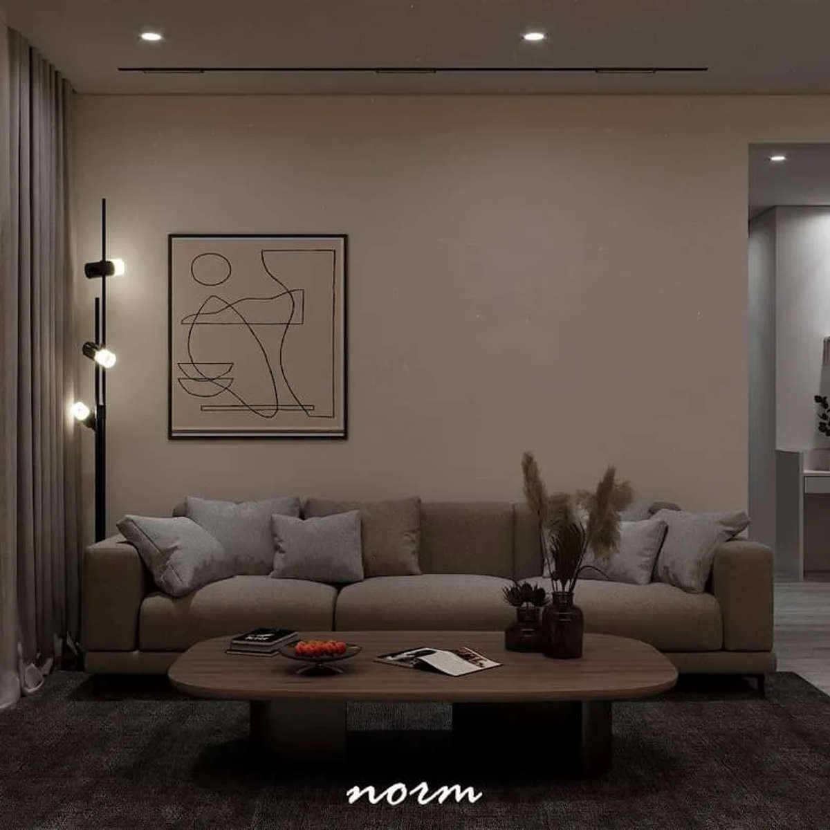 Lighting, Living, Storage, Table, Home Decor Designs by Architect nasdaa interior pvt Ltd, Delhi | Kolo