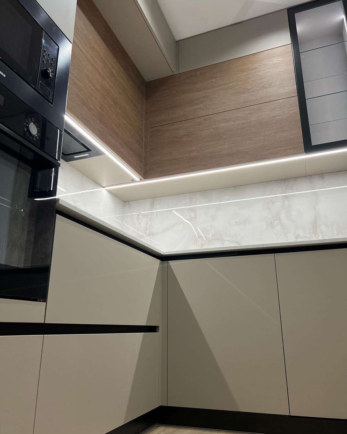 Kitchen, Lighting, Storage Designs by Interior Designer Abdul Malik, Indore | Kolo