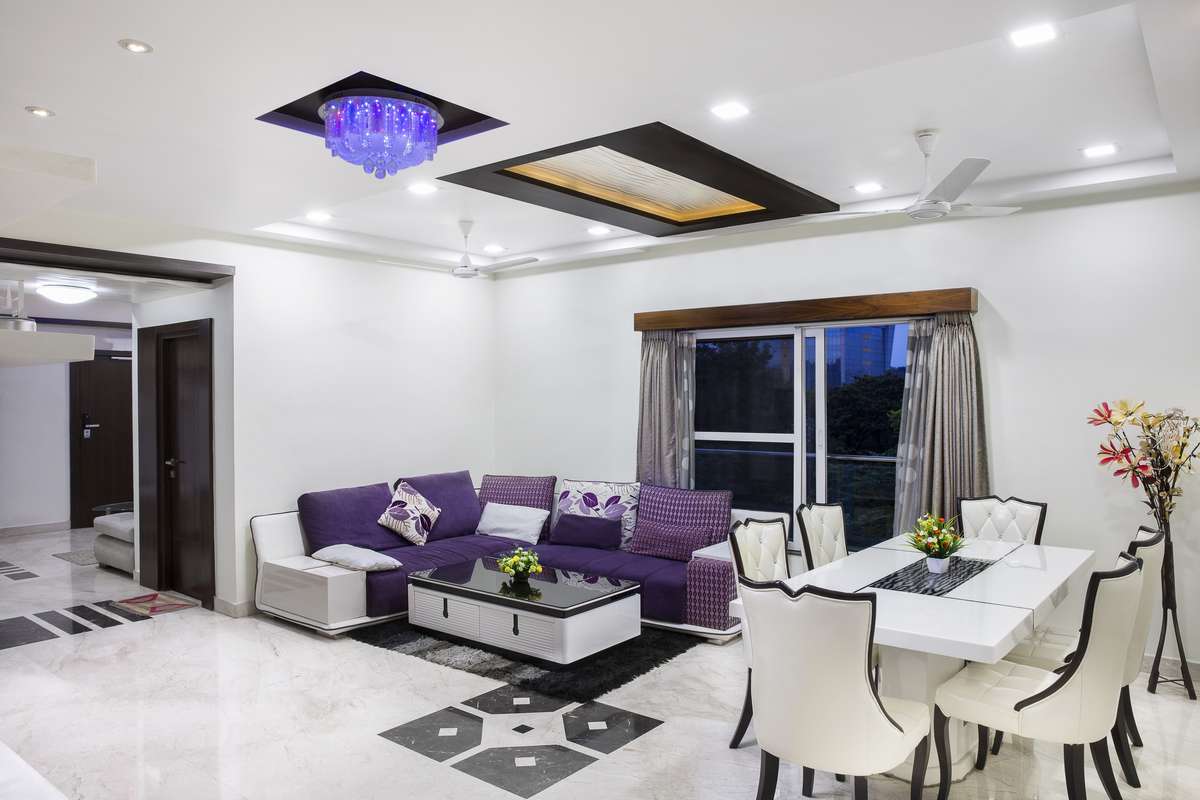 Ceiling, Furniture, Lighting, Living, Table Designs by Interior Designer Interior Dreams, Delhi | Kolo