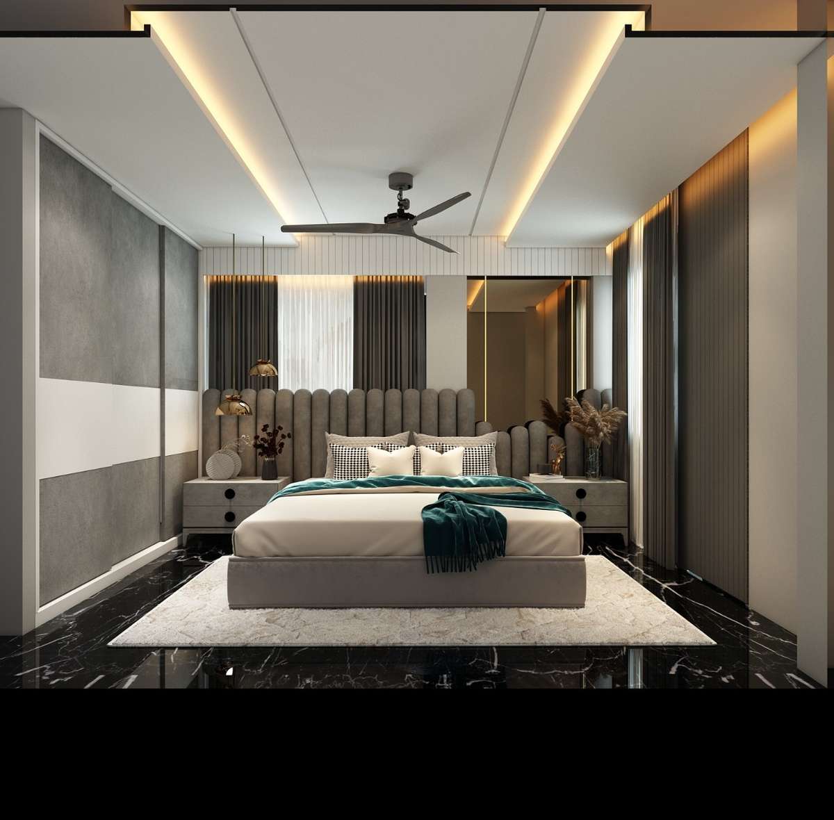 Ceiling, Furniture, Bedroom, Wall, Storage Designs by Interior Designer Mohammad Salman, Indore | Kolo
