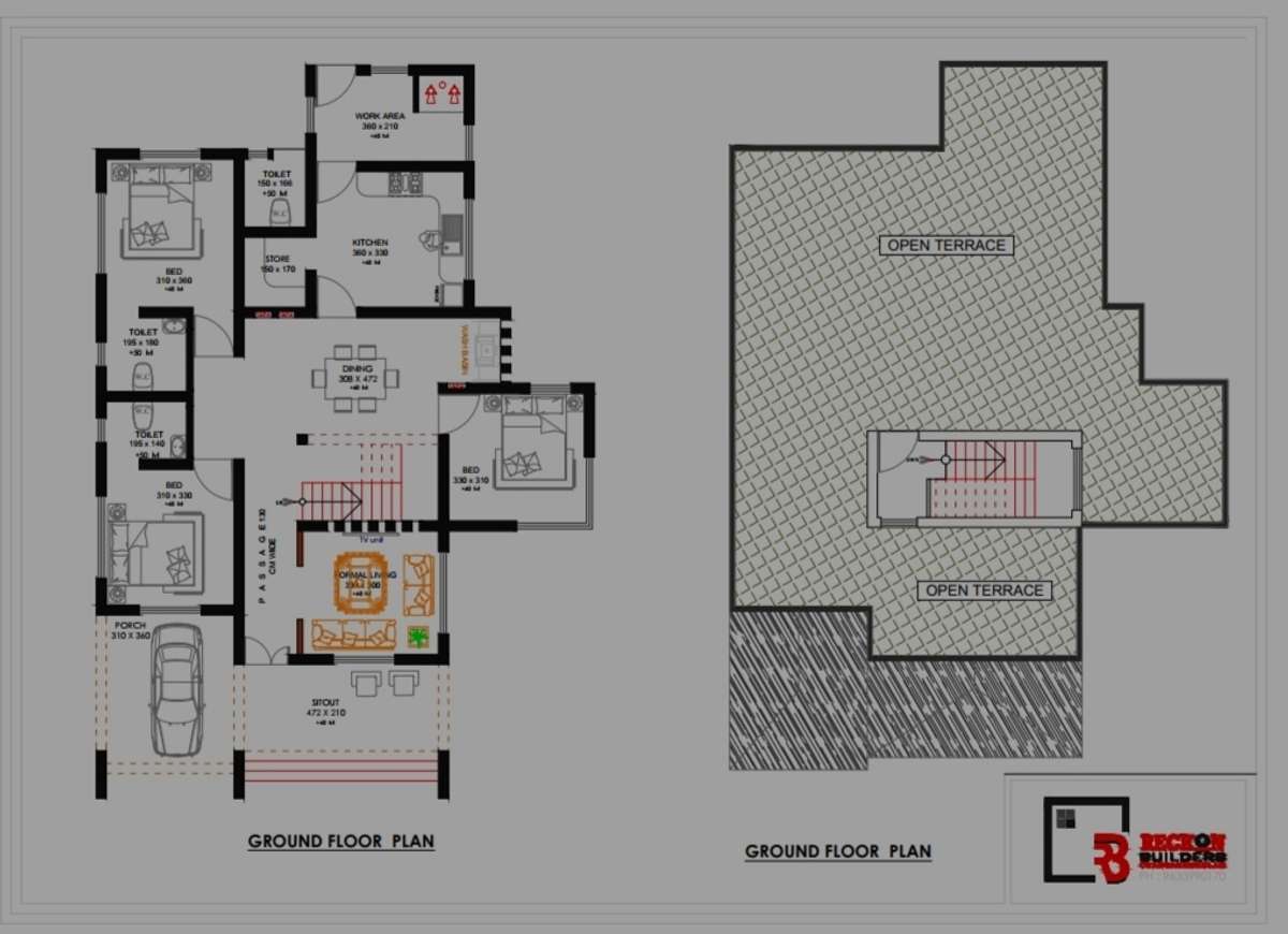 Plans, Exterior, Home Decor Designs by 3D & CAD suhail RECKON, Malappuram | Kolo