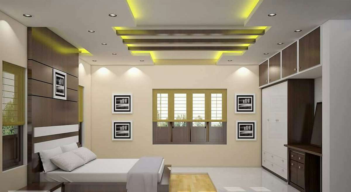 Ceiling, Storage, Bedroom, Wall, Furniture Designs by Interior Designer designer interior 9744285839, Malappuram | Kolo