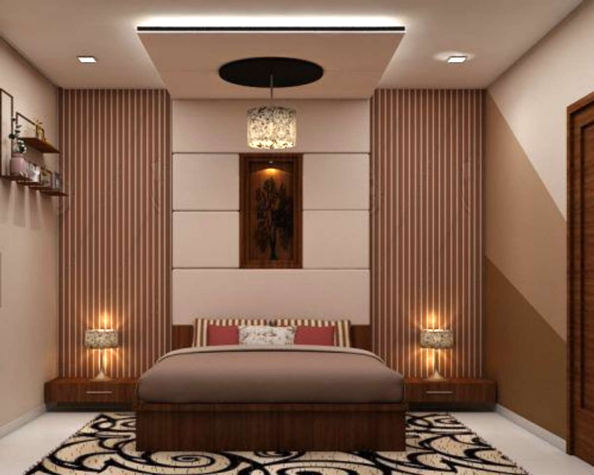 Ceiling, Furniture, Storage, Bedroom, Wall Designs by Contractor Modern Interior Resolution, Delhi | Kolo