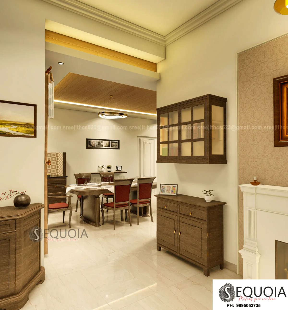 Furniture, Dining, Lighting, Table Designs by 3D & CAD Sequoia Architects, Thrissur | Kolo