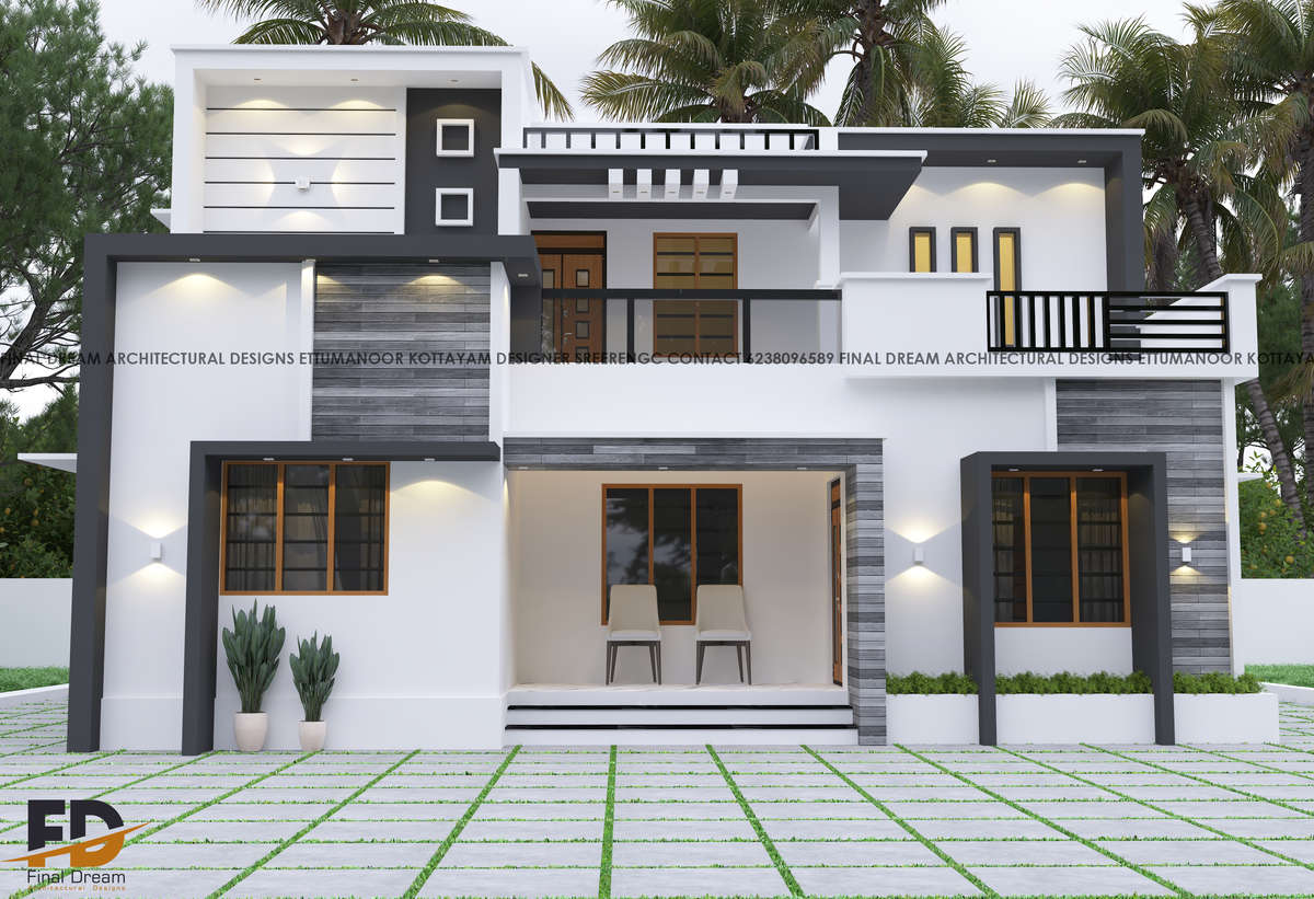 Exterior, Lighting Designs by Civil Engineer Anandhu Soman, Kottayam | Kolo