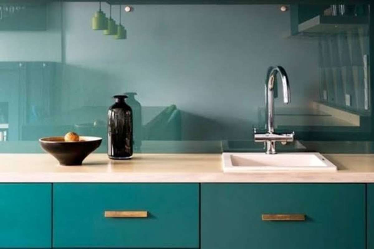 Kitchen, Bathroom Designs by Building Supplies Crystal Glass printing Hub, Alappuzha | Kolo