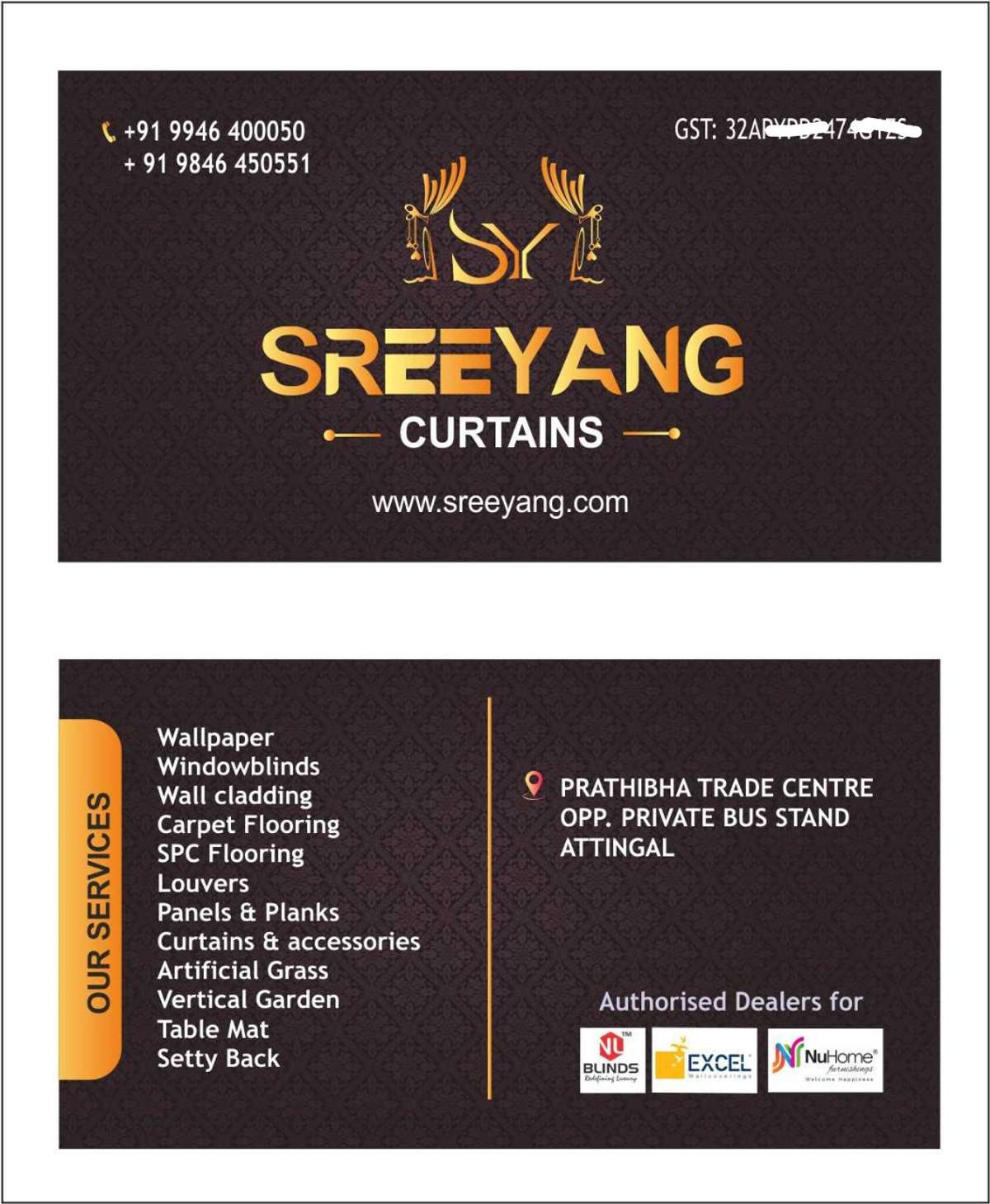 Designs by Service Provider Sreeyang Curtains  9846450551, Thiruvananthapuram | Kolo