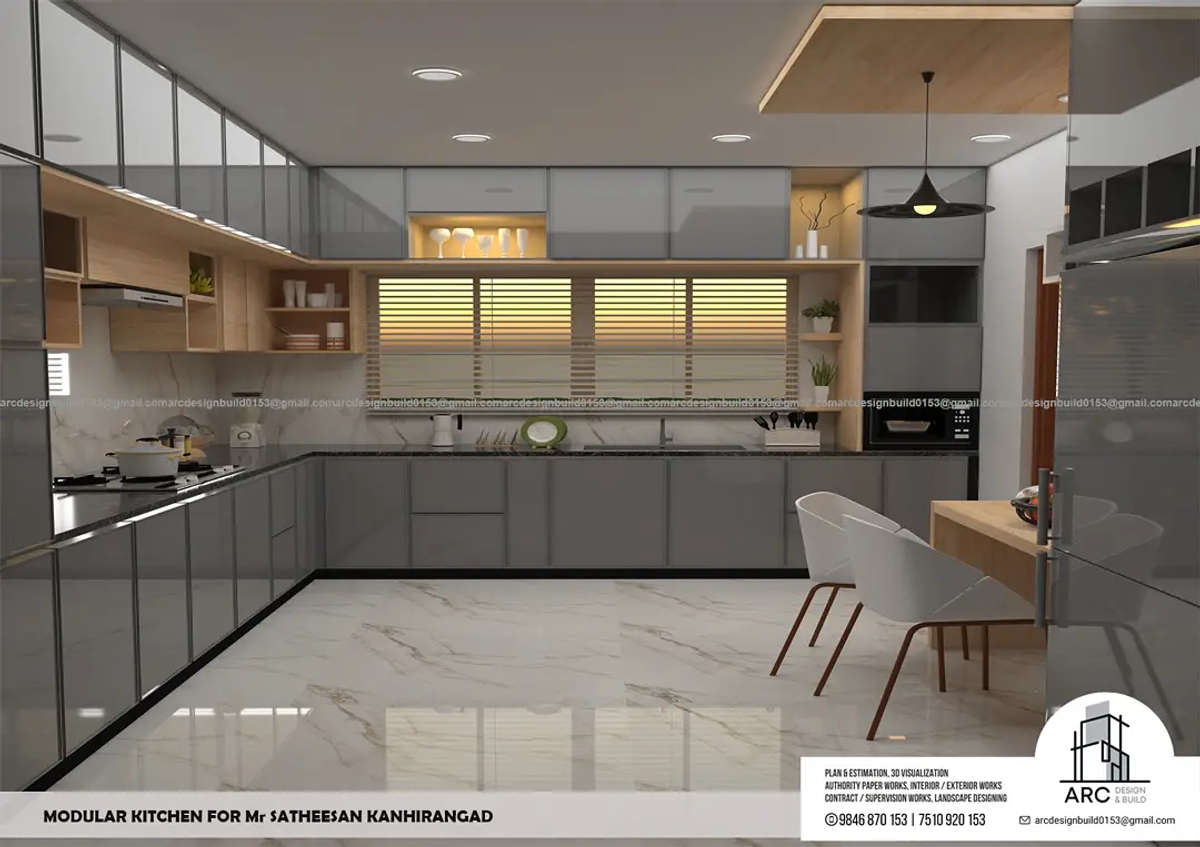 Lighting, Kitchen, Storage Designs by Civil Engineer Predhwiraj ARC DESIGN  BUILD, Kannur | Kolo