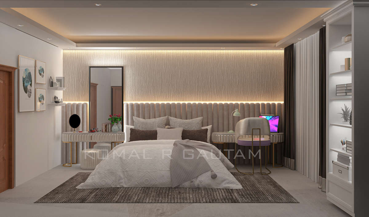 Furniture, Lighting, Storage, Bedroom Designs by Architect Ar komal R Gautam, Delhi | Kolo