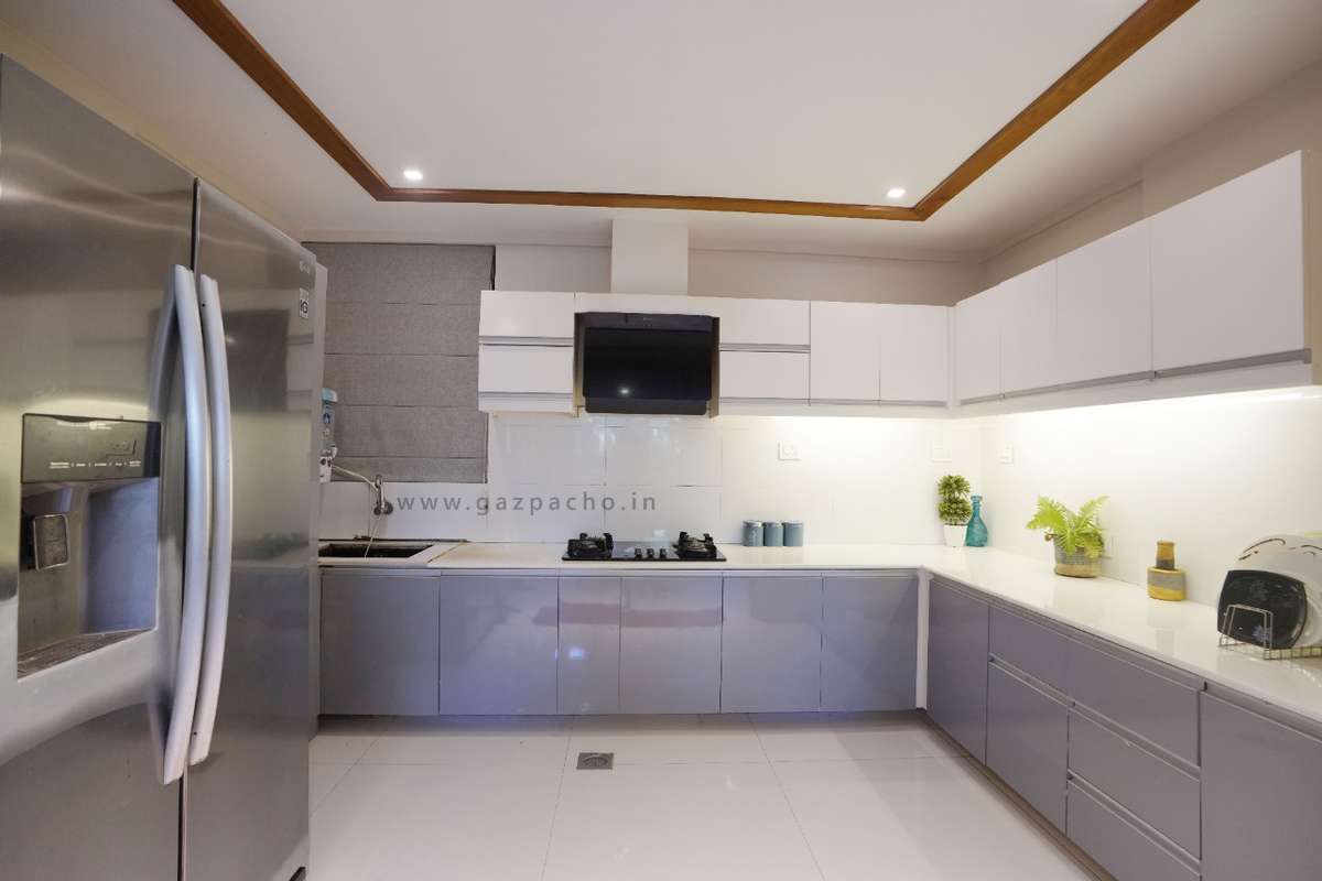 Kitchen, Lighting, Storage Designs by Interior Designer Rashida Kahar, Malappuram | Kolo