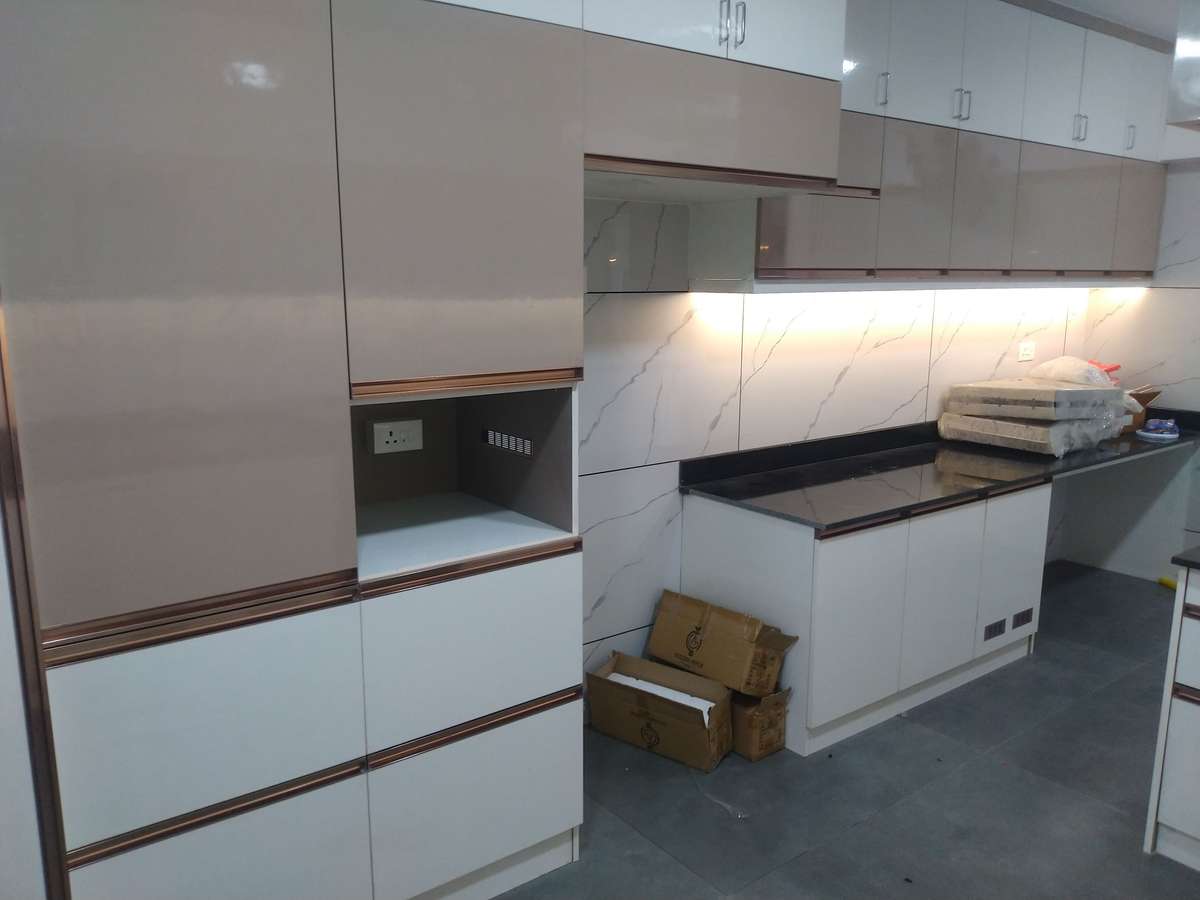 Kitchen, Lighting, Storage Designs by Interior Designer george sibiraj, Ernakulam | Kolo