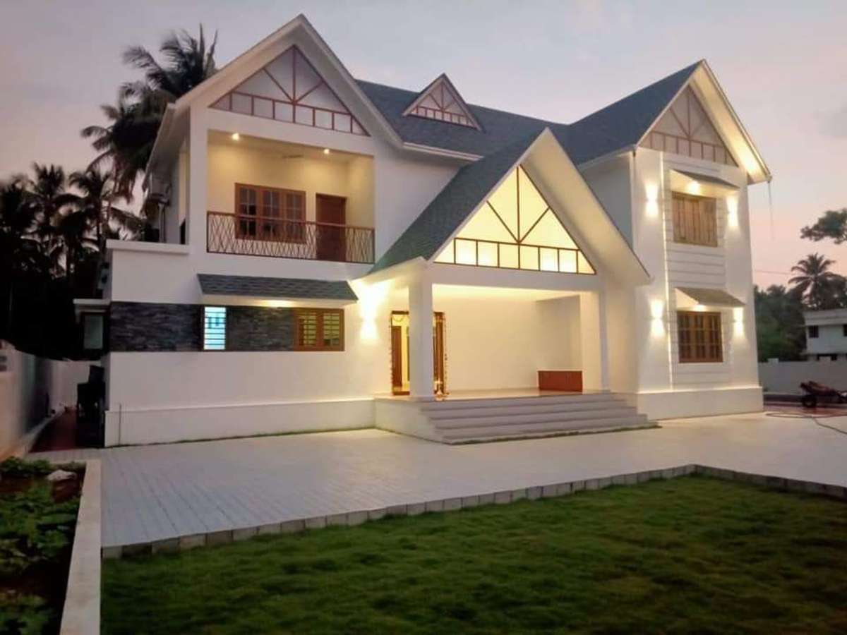 Exterior, Lighting, Outdoor Designs by Contractor Antony Shephin, Thrissur | Kolo