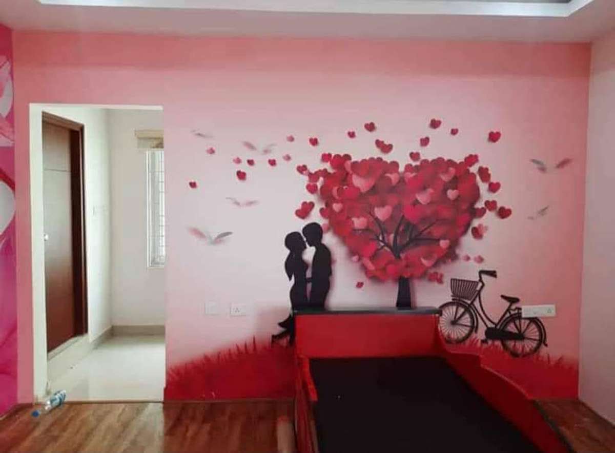 Wall, Furniture, Bedroom Designs by Contractor Moorat singh, Gautam Buddh Nagar | Kolo