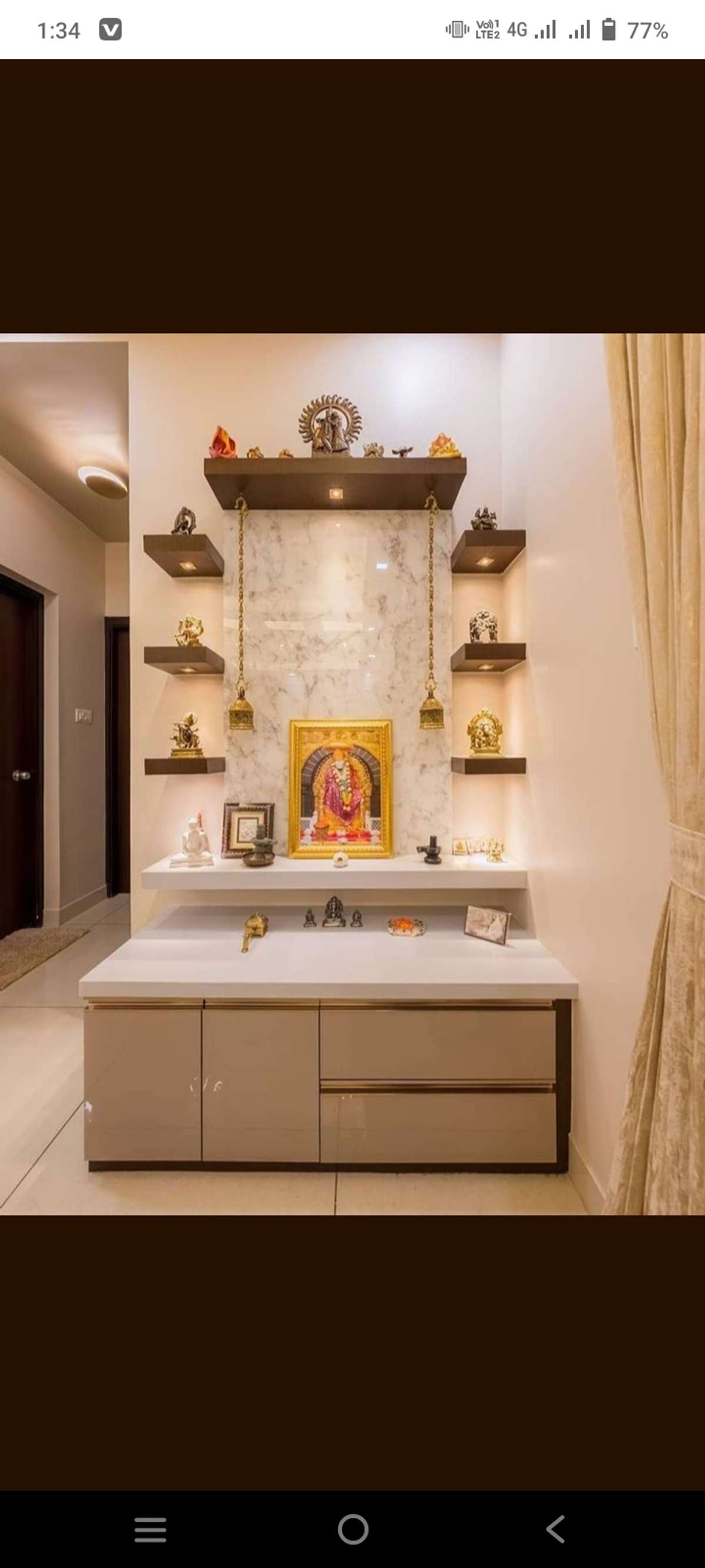 Prayer Room, Storage Designs by Carpenter DILDAR RAO, Meerut | Kolo
