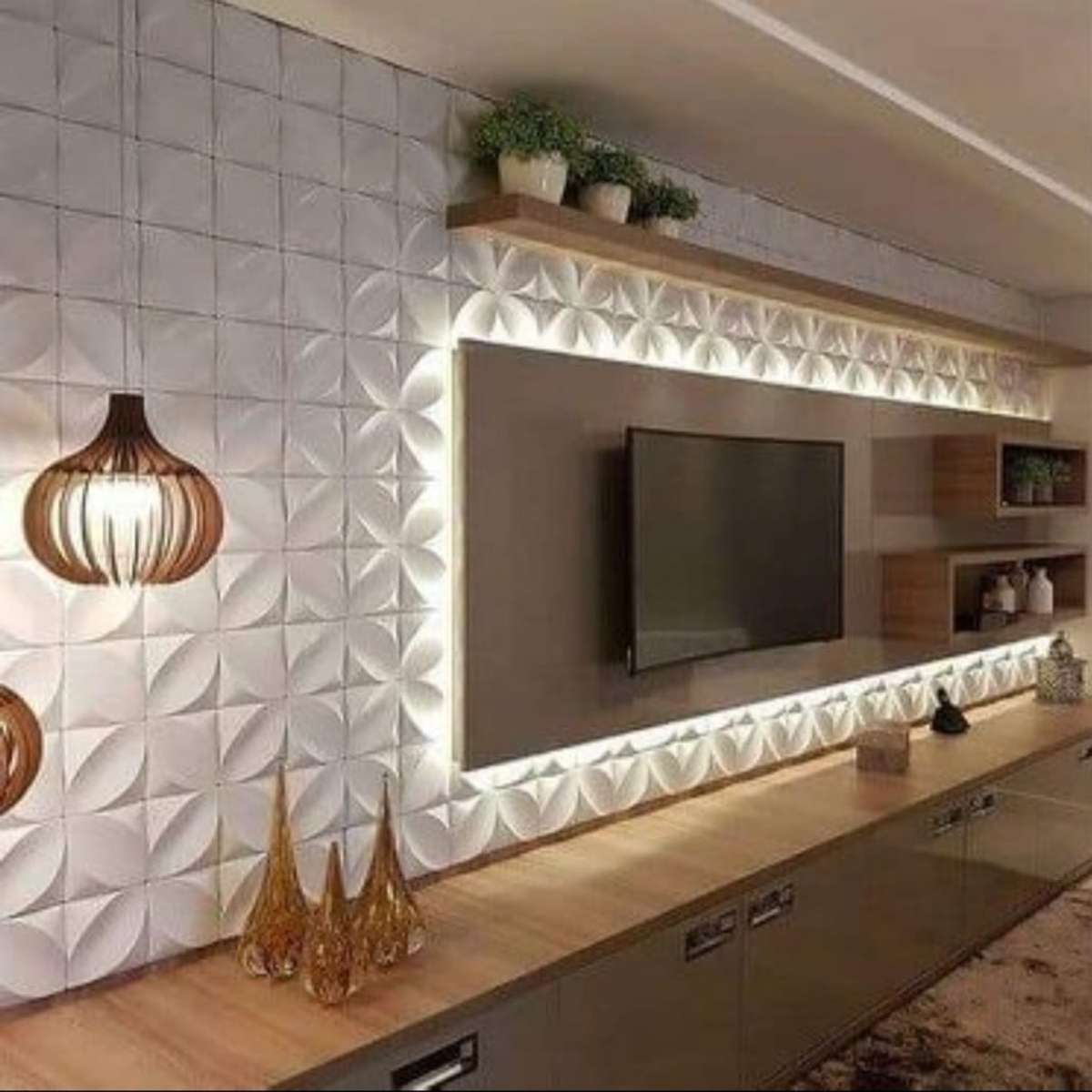 Lighting, Living, Storage Designs by Interior Designer Bhatiya interior Expert, Delhi | Kolo