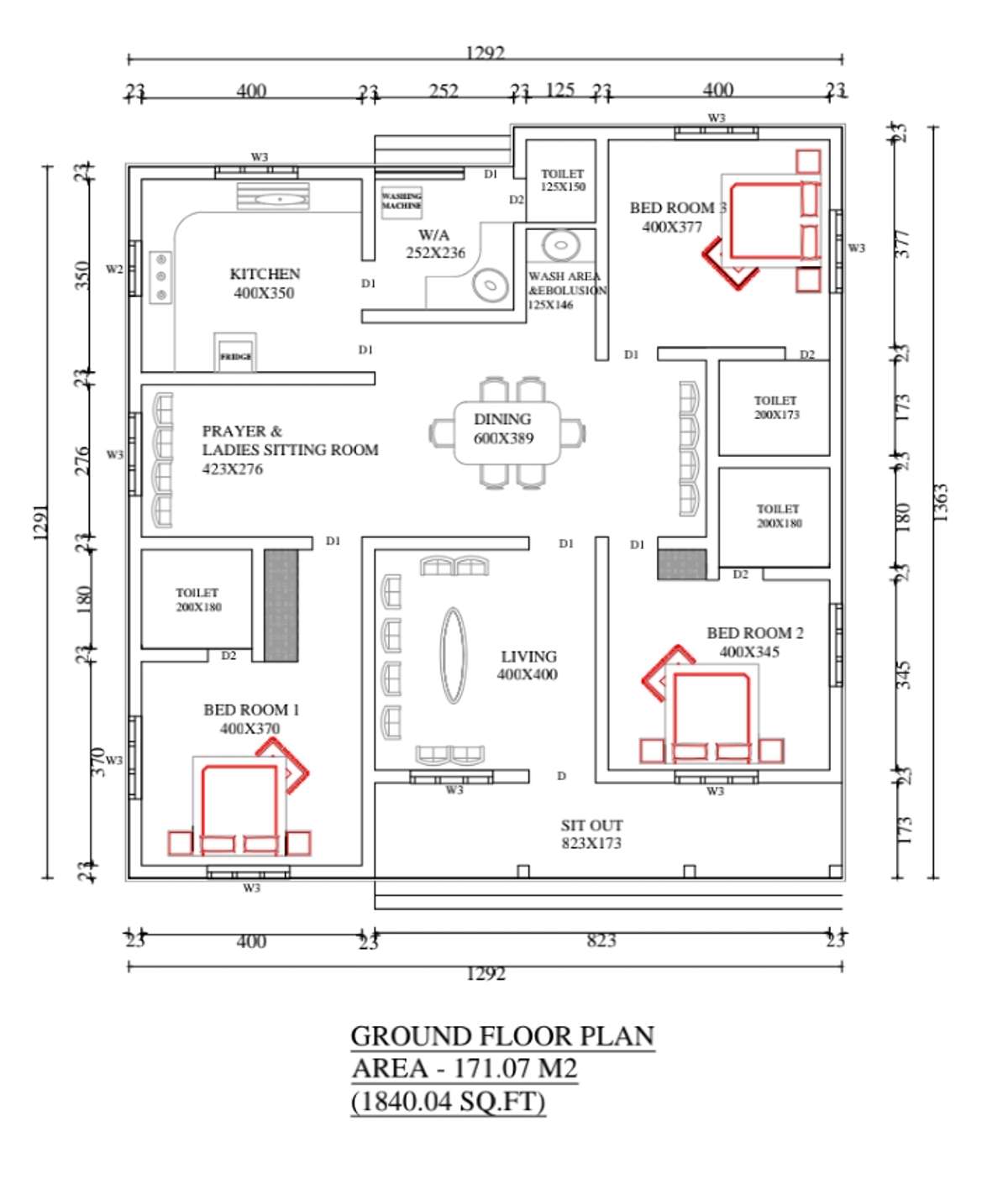 Designs by Civil Engineer Prajeesha Sreekumar, Thrissur | Kolo