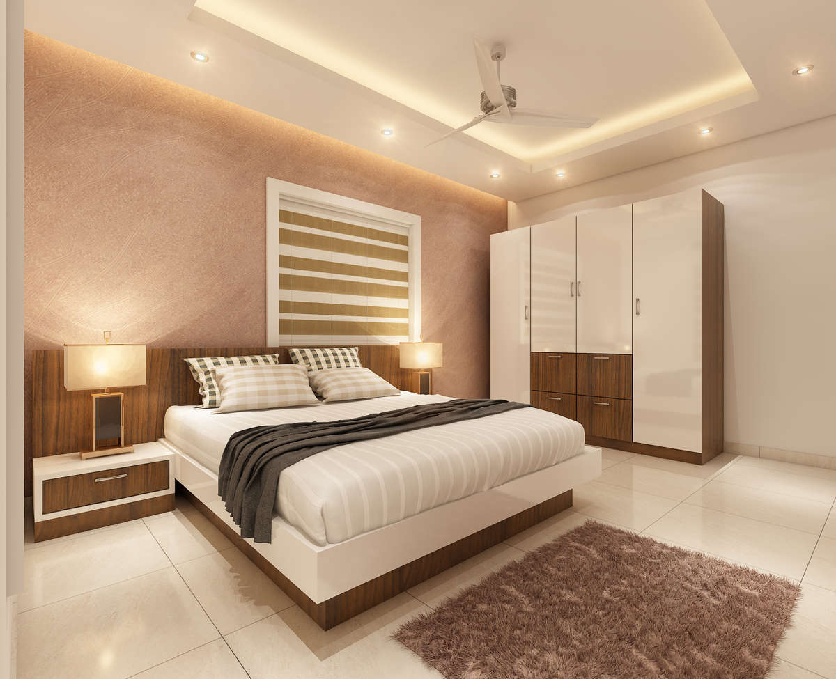 Bedroom, Furniture, Lighting, Storage Designs by 3D & CAD Sunil Kumar, Ernakulam | Kolo