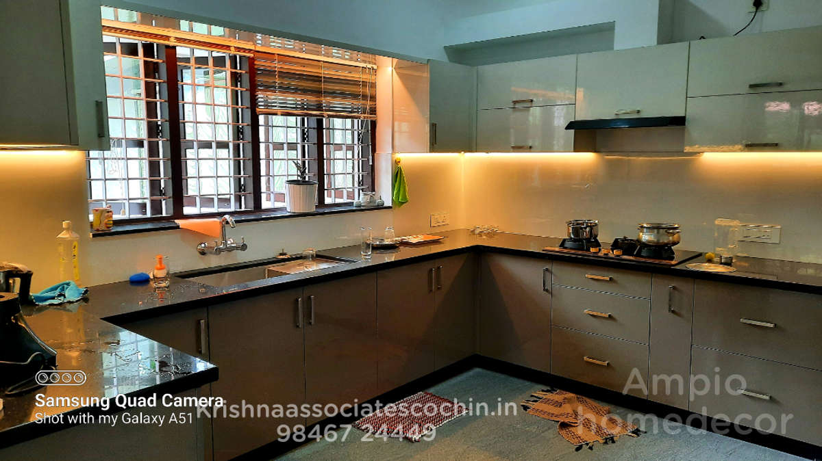 Kitchen, Lighting, Storage Designs by Interior Designer unni Krishnan, Ernakulam | Kolo