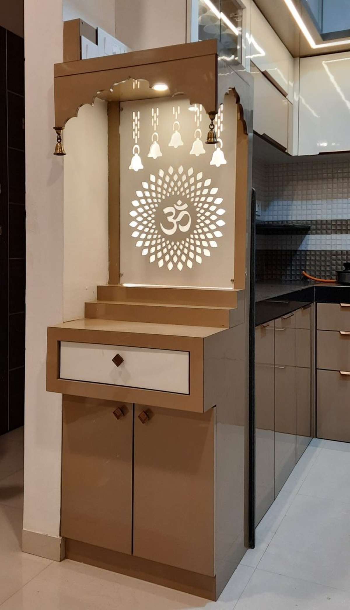 Prayer Room, Storage Designs by Interior Designer MAJESTIC INTERIORS ®, Faridabad | Kolo