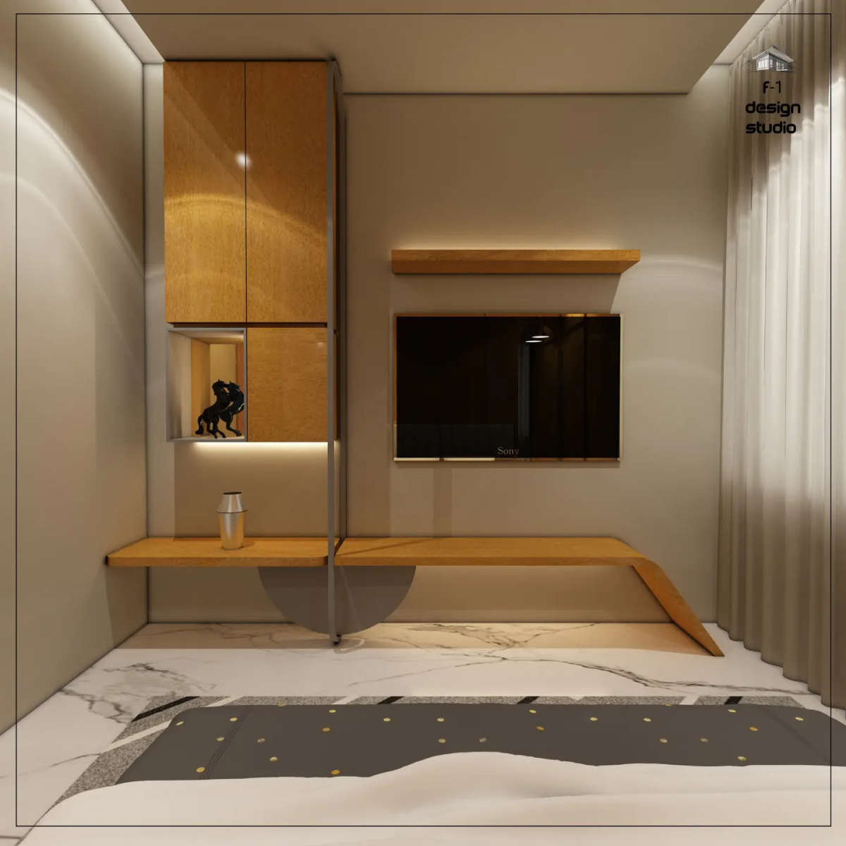 Ceiling, Furniture, Lighting, Storage, Bedroom Designs by Interior Designer Id Yogi Jangid, Jaipur | Kolo