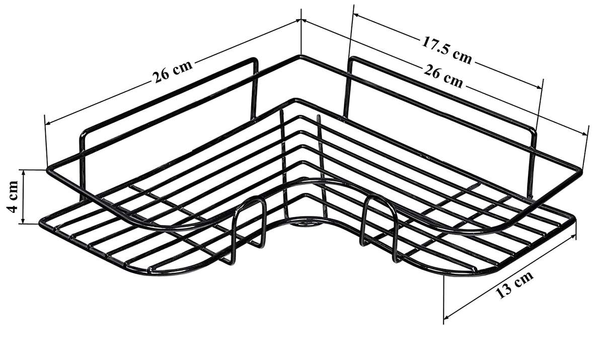 Plantex Advance Self-Adhesive Shelf Organizer for Bathroom and