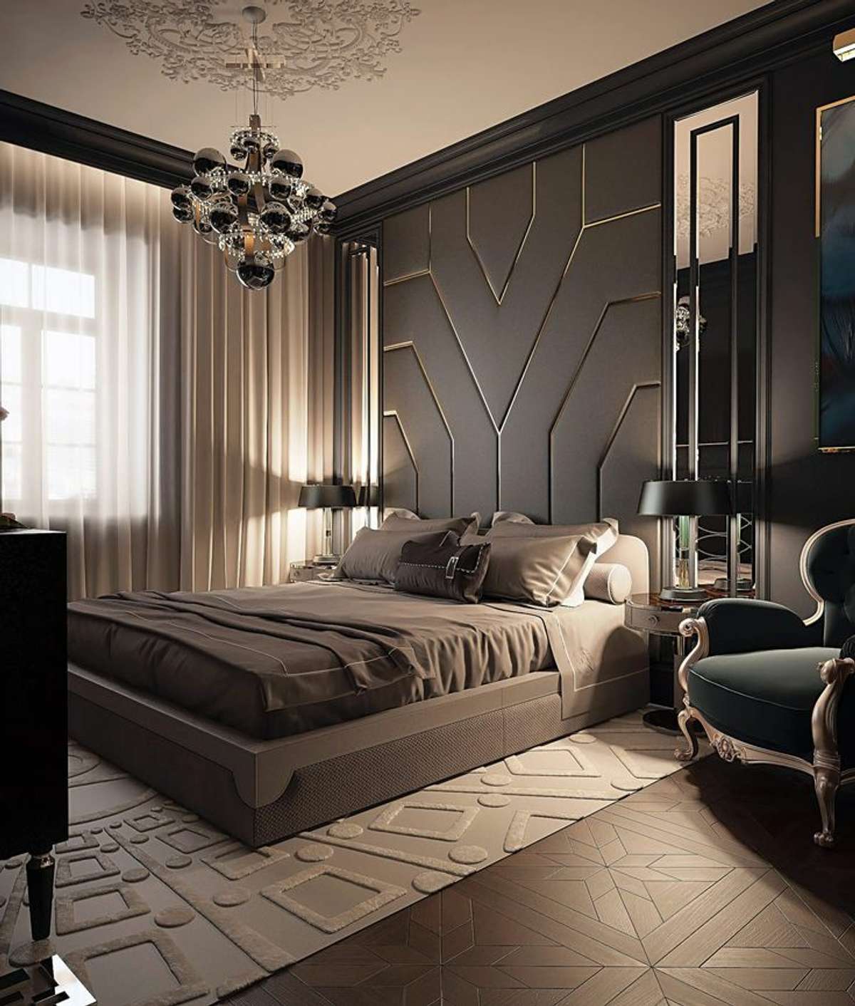 Furniture, Lighting, Storage, Bedroom Designs by 3D & CAD king interior