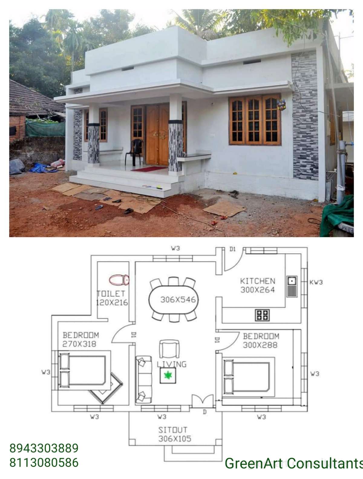 Exterior, Plans Designs by Contractor GreenArt Consultants, Thrissur | Kolo