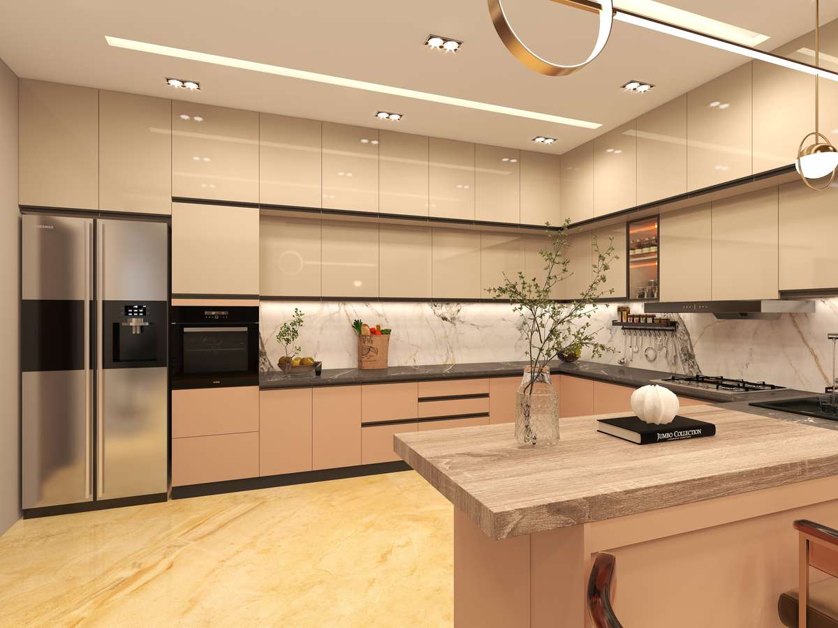 Kitchen, Lighting, Storage Designs by Interior Designer Parvathy Nair, Ernakulam | Kolo