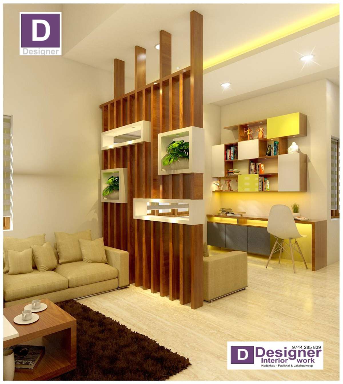 Living, Furniture, Storage Designs by Interior Designer designer interior 9744285839, Malappuram | Kolo