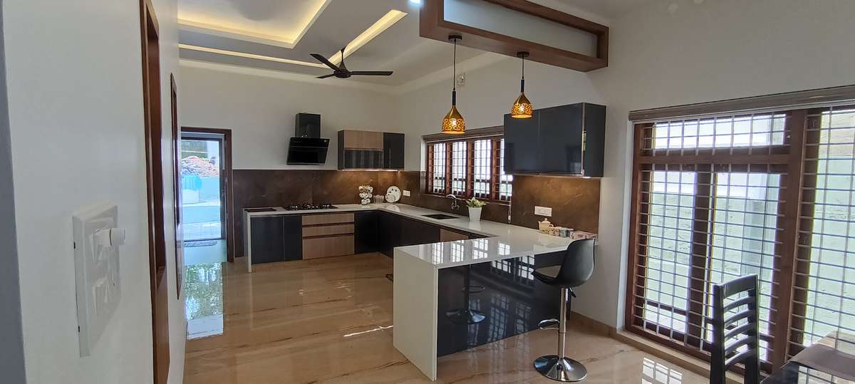 Kitchen, Storage Designs by Interior Designer AJI SUNDARAN, Kottayam | Kolo
