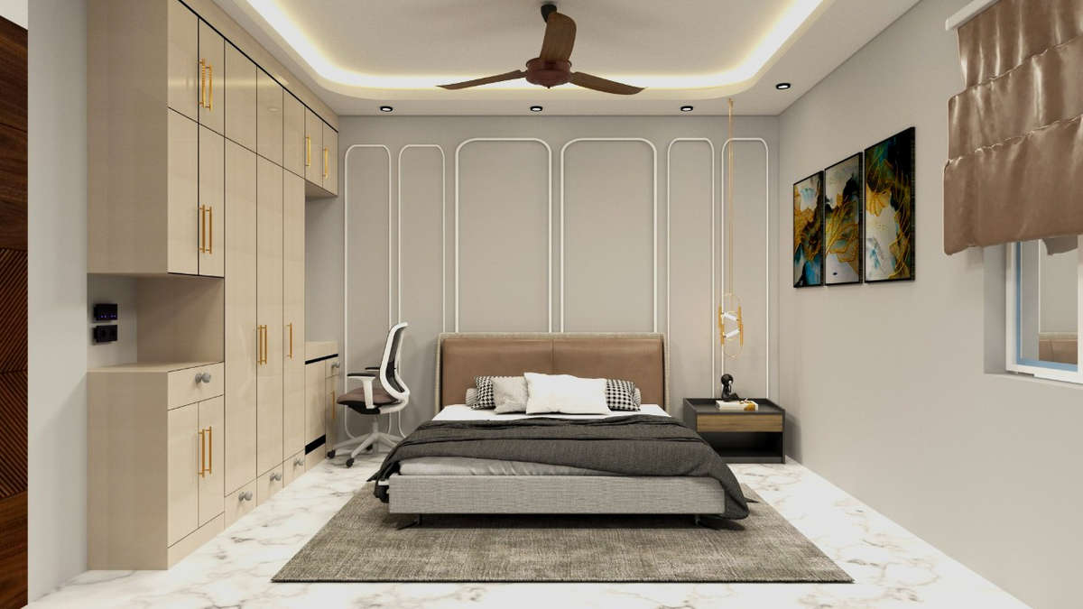 Furniture, Storage, Bedroom, Wall Designs by Interior Designer dream studio, Delhi | Kolo