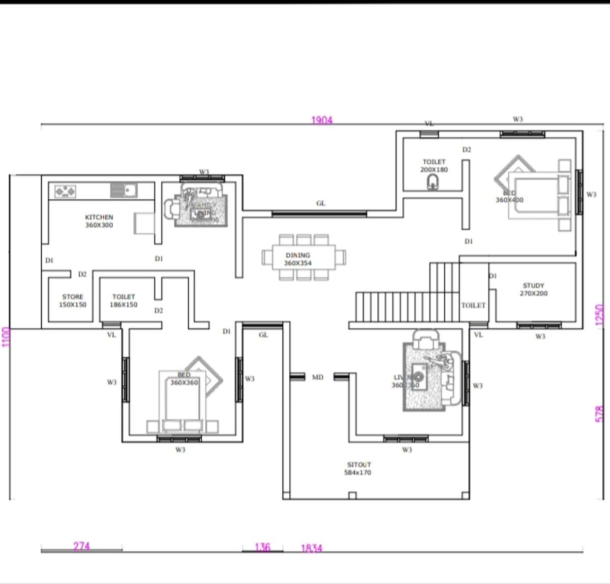 Designs by Civil Engineer Sirajudheen Siraj, Malappuram | Kolo
