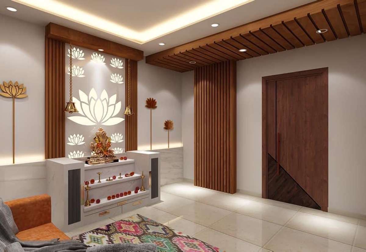 Prayer Room, Storage Designs by Interior Designer Yogesh Yadav, Delhi | Kolo